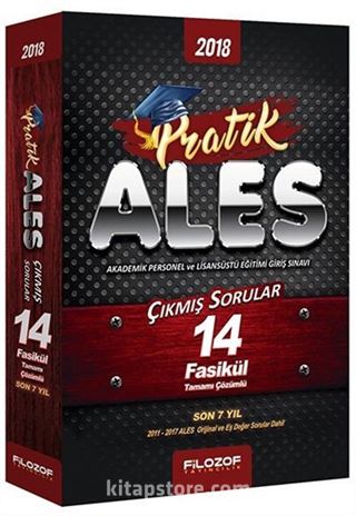 2018 ALES Pratik 14 Fasikül Son 7 Yıl Çözümlü Çıkmış Sorular