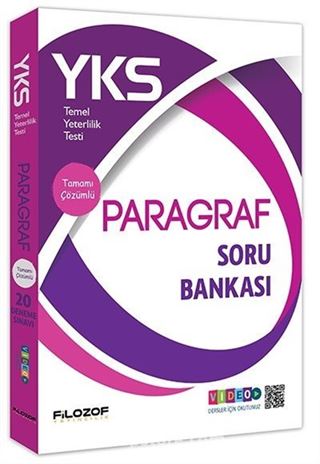 YKS TYT Paragraf Tamamı Çözümlü Soru Bankası Video Destekli