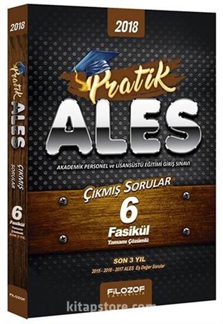 2018 ALES Son 6 Sınav 3 Yıl Fasikül Fasikül Çözümlü Çıkmış Sorular