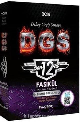 2018 DGS Son 12 Yıl Fasikül Tamamı Çözümlü Çıkmış Sorular Video Destekli