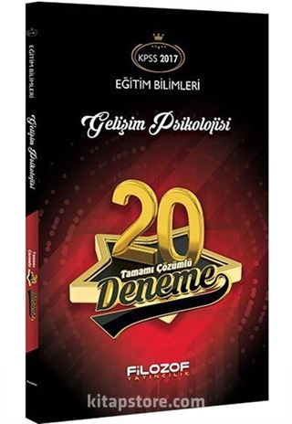 KPSS Eğitim Bilimleri Gelişim Psikolojisi Tamamı Çözümlü 20 Deneme