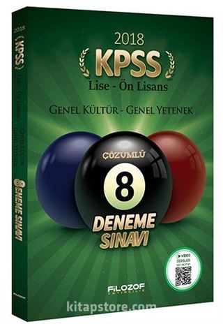 2018 KPSS Lise Önlisans Genel Kültür Genel Yetenek Çözümlü 8 Deneme