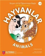 Hayvanlar - Animals Boyama Kitabı