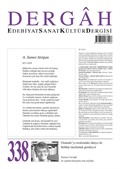 Dergah Edebiyat Sanat Kültür Dergisi Sayı 338 Nisan 2018