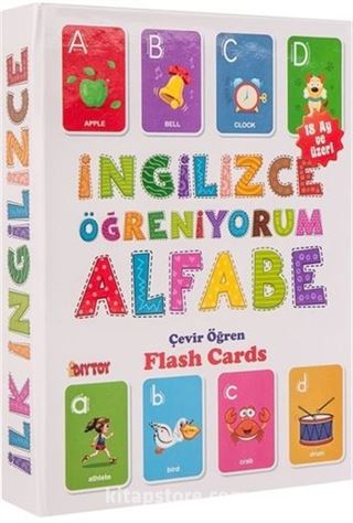 İngilizce Öğreniyorum Alfabe (Eğitici Flash Card)