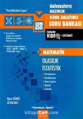 Üniversiteye Hazırlık Matematik Olasılık İstatistik Konu Anlatımlı Soru Bankası