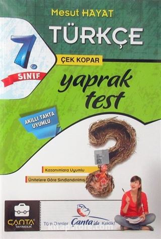 7. Sınıf Türkçe Çek Kopar Yaprak Test