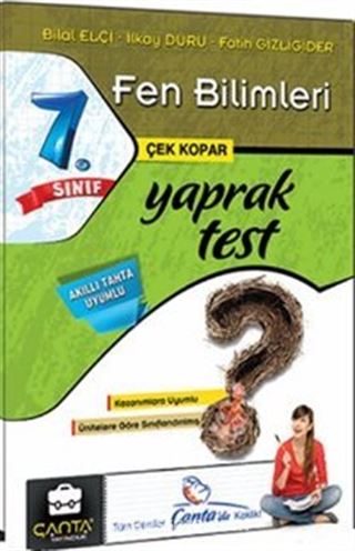 7. Sınıf Fen Bilimleri Çek Kopar Yaprak Test