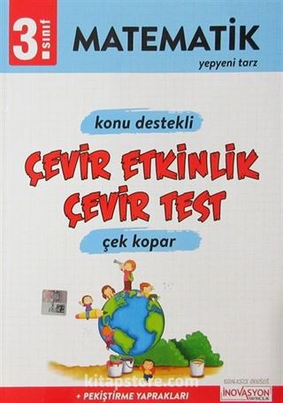 3. Sınıf Matematik Konu Destekli Çevir Etkinlik çevir Test Çek Kopar