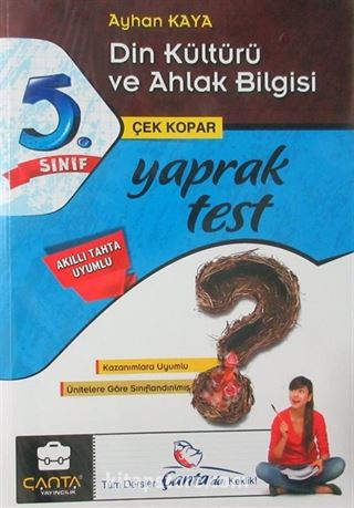 5. Sınıf Din Kültürü ve Ahlak Bilgisi Çek kopar Yaprak Test