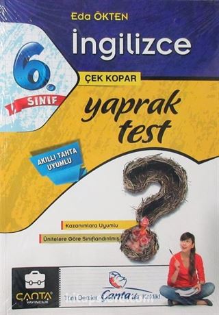 6. Sınıf İngilizce Çek Kopar Yaprak Test