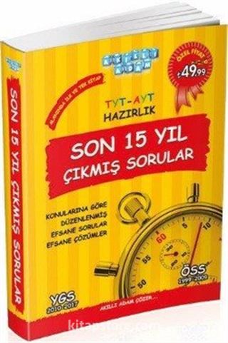 YKS Hazırlık Son 15 Yıl Çıkmış Sorular