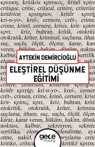 Eleştirel Düşünme Eğitimi