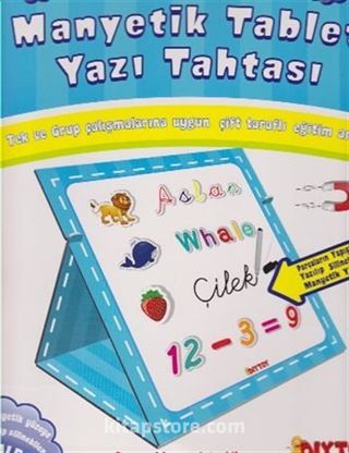 Manyetik Tablet Yazı Tahtası (Mavi)