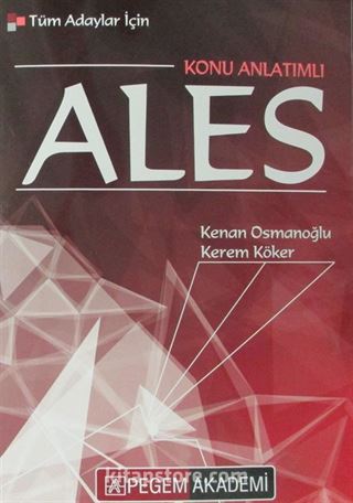 2018 Tüm Adaylar İçin ALES Konu Anlatımlı