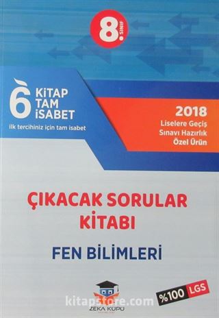 8. Sınıf LGS 6 Tam İsabet Çıkacak Sorular Kitabı Fen Bilimleri