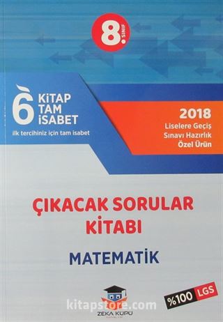 8. Sınıf LGS 6 Tam İsabet Çıkacak Sorular Kitabı Matematik