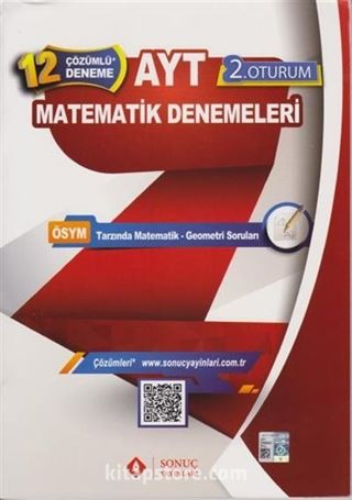 AYT Matematik Çözümlü 12 Deneme 2. Oturum