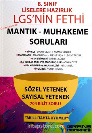 8. Sınıf LGS'nin Fethi Mantık-Muhakeme Soruları