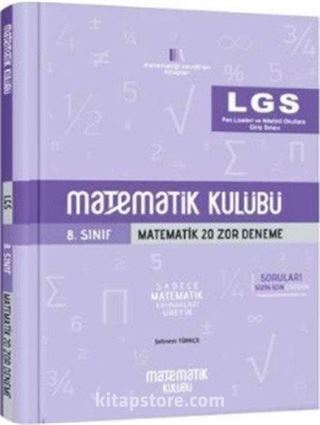 LGS 8. Sınıf Matematik 20 Zor Deneme