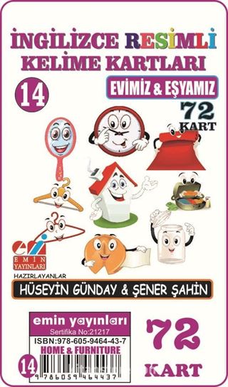 İngilizce Resimli Kelime Kartları 14 / Evimiz ve Eşyamız