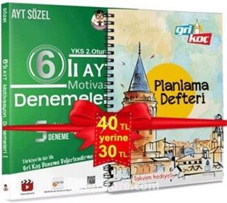 6'lı AYT Motivasyon Denemeleri I - Sözel + Gri Koç Planlama Defteri