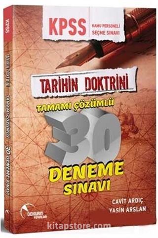 KPSS Tarihin Doktrini Tamamı Çözümlü 30 Deneme Sınavı