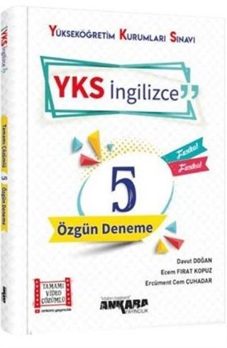 YKS İngilizce 5 Özgün Deneme