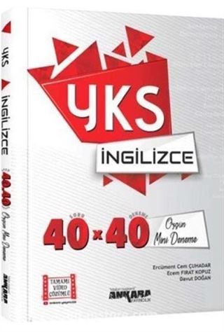 YKS İngilizce 40x40 Özgün Mini Deneme