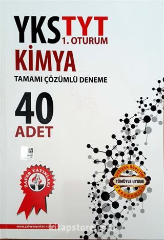 YKS TYT 1. Oturum Kimya Tamamı Çözümlü 40 Deneme