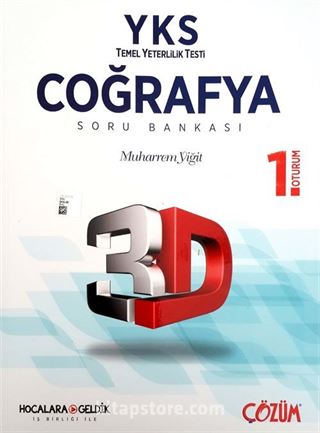 YKS TYT 1. Oturum 3D Coğrafya Soru Bankası