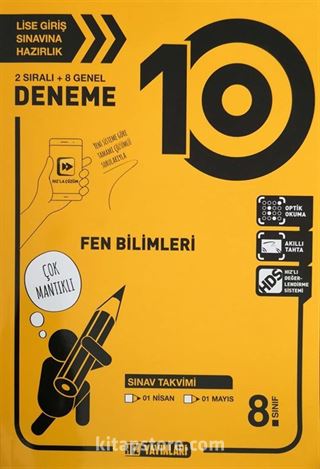 8. Sınıf Fen Bilimleri 10 Deneme