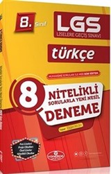 8. Sınıf Fen Liseleri ve Nitelikli Okullar Sınavı İçin Türkçe 8 Genel Deneme Sınavı