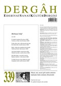 Dergah Edebiyat Sanat Kültür Dergisi Sayı 339 Mayıs 2018
