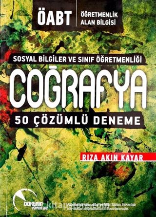 KPSS ÖABT Sosyal Bilgiler ve Sınıf Öğretmenliği Coğrafya 50 Çözümlü Deneme