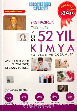 YKS Hazırlık YGS-LYS Son 52 Yıl Kimya Soruları ve Çözümleri