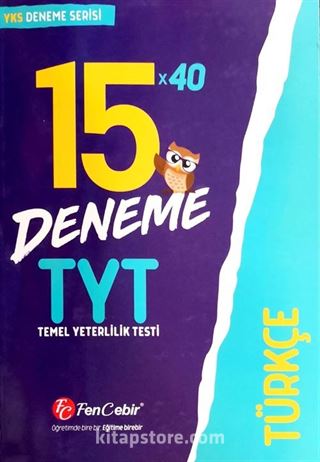 YKS TYT Türkçe 15x40 Deneme