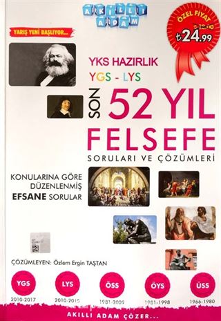 YKS Hazırlık YGS-LYS Son 52 Yıl Felsefe Soruları ve Çözümleri