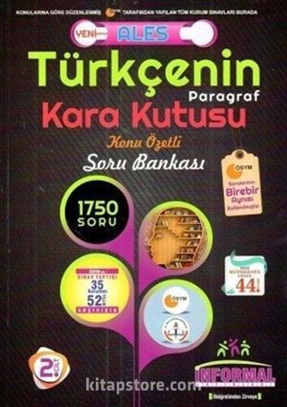 ALES Türkçenin Paragraf Kara Kutusu Konu Özetli Soru Bankası Paragraf 2. Cilt