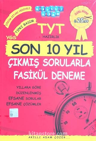 TYT Hazırlık YGS Son 10 Yıl Çıkmış Sorularla Fasikül Deneme