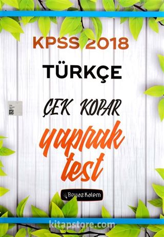 KPSS Türkçe Çek Kopar Yaprak Test