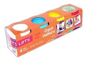 Oyun Hamuru Küçük Boy 4 Renk 300 gr. (L8240)