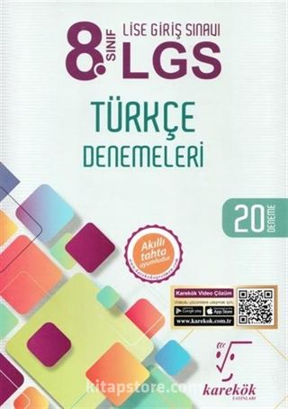 8. Sınıf LGS Türkçe Denemeleri 20 Deneme