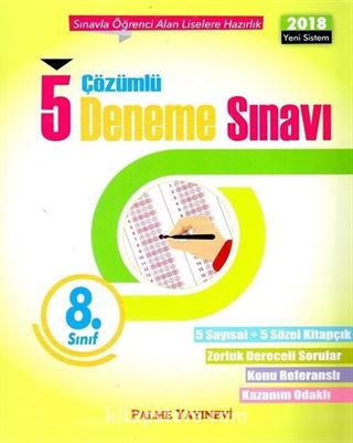 8. Sınıf Çözümlü 5 Deneme Sınavı