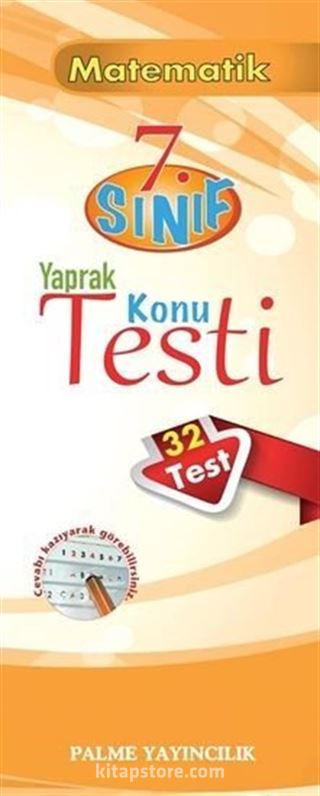 7.Sınıf Matematik Yaprak Konu Testi