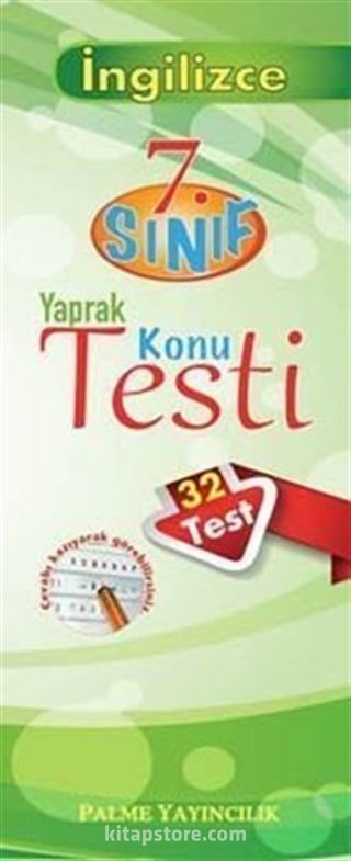 7.Sınıf İngilizce Yaprak Testi