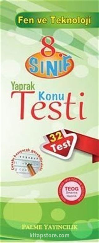 8.Sınıf Fen ve Teknoloji Yaprak Konu Testi