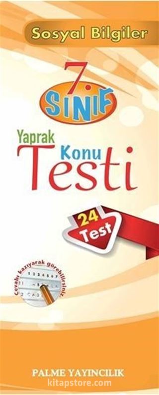 7.Sınıf Sosyal Bilgiler Yaprak Testi