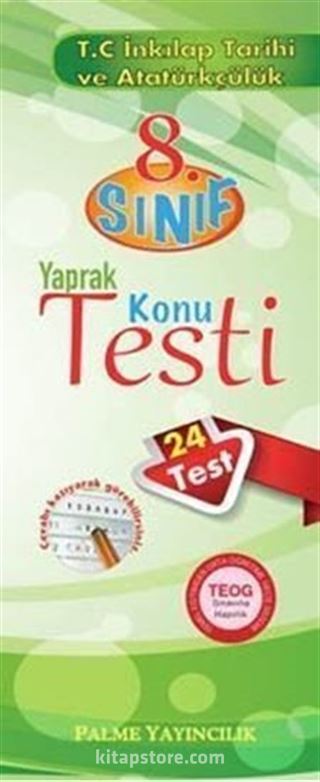 8.Sınıf İnkılap Tarihi ve Atatürkçülük Yaprak Testi