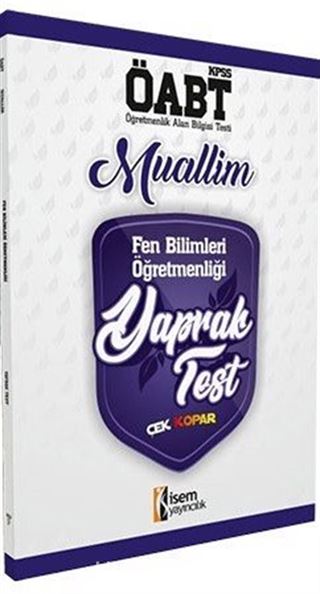 2018 ÖABT Muallim Fen Bilimleri Öğretmenliği Çek Kopar Yaprak Test